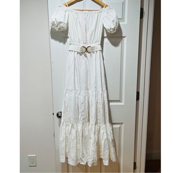 Lily Pulitzer Nessa Off-The-Shoulder Maxi Dress white - Picture 4 of 8